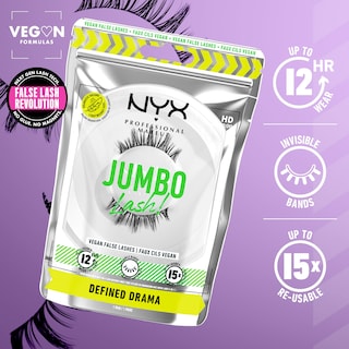 Foto 2 | Foto 2 | Pestañas Postizas Nyx Professional Makeup Jumbo Lash! ¡vegano - Venta Internacional.