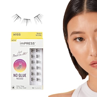 Foto 1 | Foto 1 | Pestañas Postizas Kiss Impress Lash Clusters Modern Natural - Venta Internacional.
