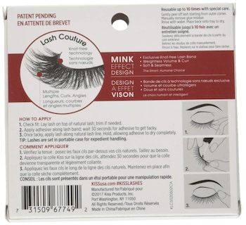 Foto 3 | Foto 3 | Pestañas Postizas Kiss Lash Couture De Visón Sintético, Paquete De 1 Par - Venta Internacional.