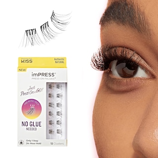 Foto 1 | Foto 1 | Pestañas Postizas Kiss Impress Lash Clusters, Naturales, De 12 A 14 Mm - Venta Internacional.