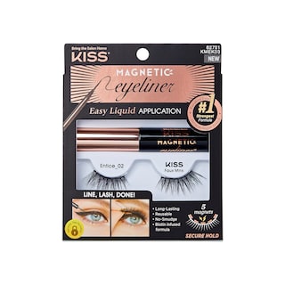 Foto 1 | Foto 1 | Delineador Magnético De Pestañas Postizas Kiss 'entice' Con Pestañas De 12 Mm - Venta Internacional.