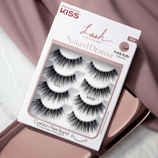Foto 5 | Foto 5 | Pestañas Postizas Kiss Lash Couture Naked Drama 'cruise' 16 Mm - Venta Internacional.