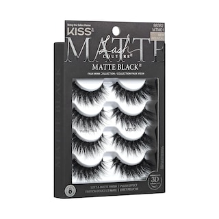 Foto 4 | Foto 4 | Pestañas Postizas Kiss Lash Couture 3d, Sarga Mate, 14 Mm, 4 Pares - Venta Internacional.