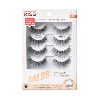 Foto 1 | Foto 1 | Pestañas Postizas Kiss My Lash But Better, «bien Mezcladas», 16 Mm - Venta Internacional.