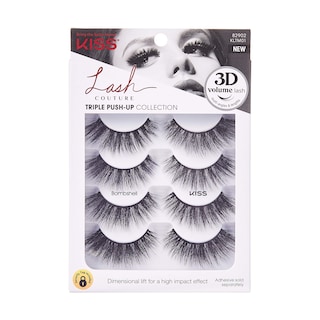 Foto 1 | Foto 1 | Pestañas Postizas Kiss Lash Couture Triple Push-up «bombshell» - Venta Internacional.