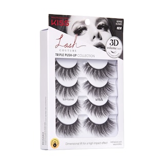 Foto 3 | Foto 3 | Pestañas Postizas Kiss Lash Couture Triple Push-up «bombshell» - Venta Internacional.