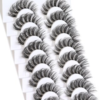 Foto 6 | Foto 6 | Strip Lashes Veleasha Russian D Curl Lashes, Paquete De 10 Pares - Venta Internacional.