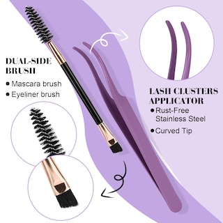 Foto 7 | Foto 7 | Kit De Extensión De Pestañas B&qaugen, 280 Unidades, Pestañas Individuales 0.07d - Venta Internacional.