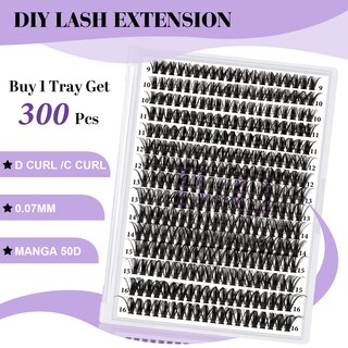 Foto 5 | Foto 5 | Falso Eyelash Cluster Manga Lashes Cluster 50d-0.07d 300 Unidades - Venta Internacional.
