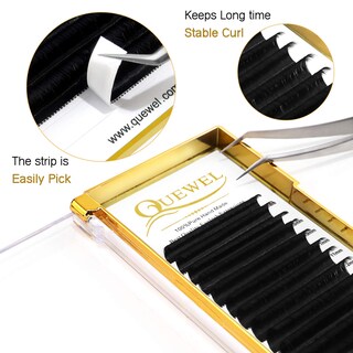Foto 2 | Foto 2 | Extensiones De Pestañas Con Volumen Quewel, 0,03-0,12 Mm C/cc/d/dd Curl - Venta Internacional.