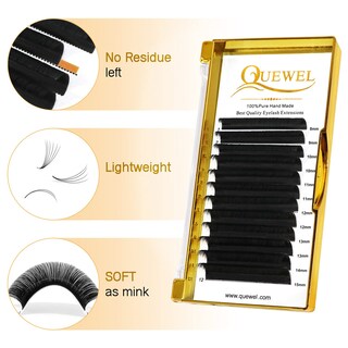 Foto 3 | Foto 3 | Extensiones De Pestañas Con Volumen Quewel, 0,03-0,12 Mm C/cc/d/dd Curl - Venta Internacional.