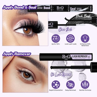 Foto 5 | Foto 5 | Kit De Extensión De Pestañas B&qaugen 3d Thick Lash Clusters, 280 Unidades - Venta Internacional.