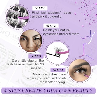 Foto 5 | Foto 5 | Eyelash Clusters B&qaugen, 144 Unidades, Efecto 3d, 10-18 Mm, Aspecto Natural - Venta Internacional.