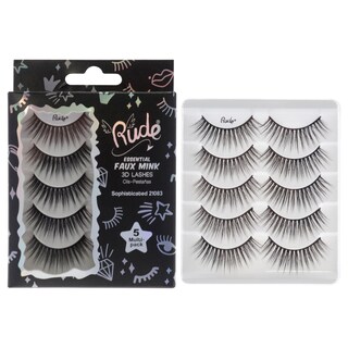 Foto 1 | Foto 1 | Eyelashes Rude Cosmetics Essential Faux Mink 3d, 5 Pares - Venta Internacional.