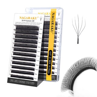Foto 1 | Foto 1 | Extensión De Pestañas Nagaraku 5d En Forma De W, Versión 2.0, 0.07 Mm D Curl - Venta Internacional.