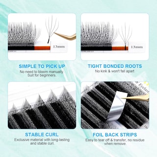 Foto 3 | Foto 3 | Extensión De Pestañas Nagaraku 5d En Forma De W, Versión 2.0, 0.07 Mm C 11 Mm - Venta Internacional.