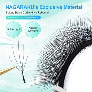Foto 4 | Foto 4 | Extensión De Pestañas Nagaraku 5d En Forma De W, Versión 2.0, 0.07 Mm C 11 Mm - Venta Internacional.