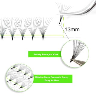Foto 5 | Foto 5 | Extensiones De Pestañas Prefabricadas Kolybel 16d, 15 Mm, 500 Ventiladores, 0,05 D, Rizo - Venta Internacional.