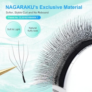 Foto 4 | Foto 4 | Extensión De Pestañas Nagaraku 5d En Forma De W, Versión 2.0, 0.07 Mm C 15 Mm - Venta Internacional.