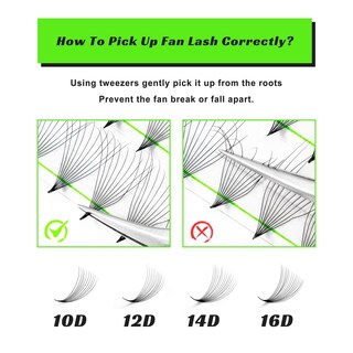 Foto 4 | Foto 4 | Extensiones De Pestañas Prefabricadas Kolybel 12d 14 Mm 0.03 C Curl X500 - Venta Internacional.