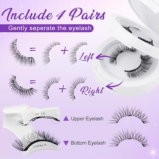 Foto 4 | Foto 4 | Pestañas Magnéticas Wendy Lashes Cx0125 K8+604 Natural Look - Venta Internacional.