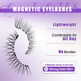 Foto 6 | Foto 6 | Pestañas Magnéticas Wendy Lashes Cx0125 K8+604 Natural Look - Venta Internacional.