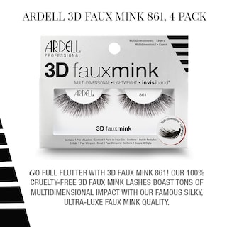 Foto 6 | Foto 6 | Pestañas Postizas Ardell 3d Faux Mink 861, 4 Pares - Venta Internacional.