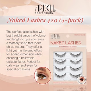 Foto 2 | Foto 2 | Strip Lashes Ardell Naked Lashes #420, 4 Pares X 1 Paquete - Venta Internacional.