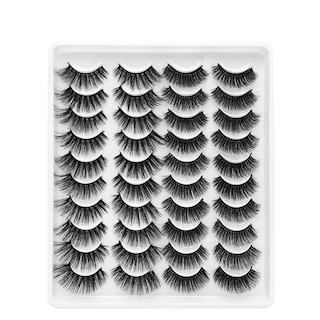 Foto 1 | Foto 1 | Pestañas Postizas Huoguo  20 Pares De Cabello Frito Tipo Visón 8d - Venta Internacional.