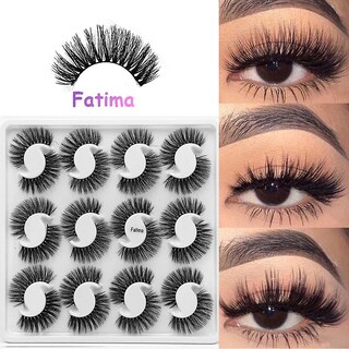 Foto 2 | Foto 2 | Pestañas Postizas Huoguo  Naturales  Largas Y Gruesas  Negras  12 Pares - Venta Internacional.