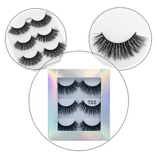 Foto 2 | Foto 2 | Mink Lashes Huoguo 20 Mm 3 Pares De Pestañas Postizas 3d Multicapa - Venta Internacional.