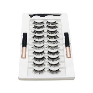 Foto 2 | Foto 2 | Set De 10 Pares De Pestañas Postizas Con 2 Delineadores De Ojos Huoguo Curling - Venta Internacional.