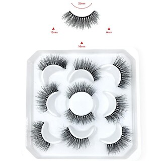 Foto 2 | Foto 2 | Pestañas Postizas Huoguo  Tiras Rusas  De Visón Sintético  11-20 Mm  5 Pares - Venta Internacional.