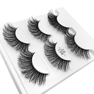 Foto 1 | Foto 1 | Pelo De Visón De Imitación 3d Huoguo De Pestañas Postizas 3 Pares - Venta Internacional.