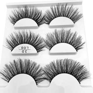 Foto 2 | Foto 2 | Pelo De Visón De Imitación 3d Huoguo De Pestañas Postizas 3 Pares - Venta Internacional.