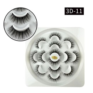 Foto 2 | Foto 2 | Pestañas Postizas Huoguo 3d De Visón Sintético 20 Mm Esponjosas 7 Pares - Venta Internacional.