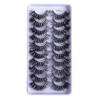 Foto 1 | Foto 1 | Pestañas Postizas Huoguo 3d Color Negro Suave Y Natural Racimo 10 Pares - Venta Internacional.