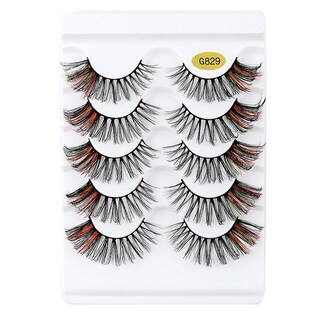 Foto 1 | Foto 1 | Pestañas Postizas Huoguo 3d Con Forma De Cola De Gato Gruesa Natural  5 Pares - Venta Internacional.