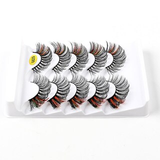 Foto 3 | Foto 3 | Pestañas Postizas Huoguo 3d Con Forma De Cola De Gato Gruesa Natural  5 Pares - Venta Internacional.