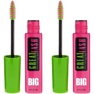 Foto 1 | Foto 1 | Máscara Maybelline Great Lash Big, Lavable, Muy Negra, Paquete De 2 - Venta Internacional.