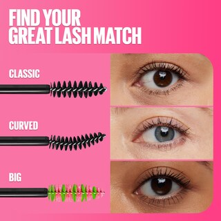 Foto 6 | Foto 6 | Máscara Maybelline Great Lash Big, Lavable, Marrón Y Negro - Venta Internacional.