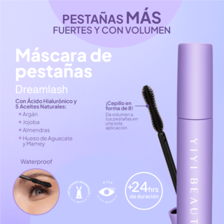 Foto 5 | Foto 5 | Máscara de Pestañas YIYI BEAUTY Dreamlash Black