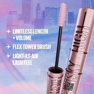 Foto 3 | Foto 3 | Máscara Maybelline Lash Sensational Sky High Voluminizing Black - Venta Internacional.