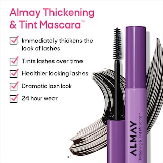 Foto 3 | Foto 3 | Máscara Almay Thickening & Tint 401 Blackest Black 8 Ml - Venta Internacional.