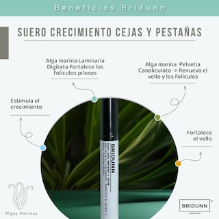 Foto 2 | Foto 2 | Suero para Pestañas y Cejas BRIDUNN SKINCARE Fortalece Nutre y Estimula el Crecimiento Natural