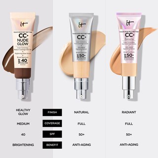Foto 7 | Foto 7 | Foundation It Cosmetics Cc+ Nude Glow, Bronceado Rico, 32 Ml, Spf40 - Venta Internacional.