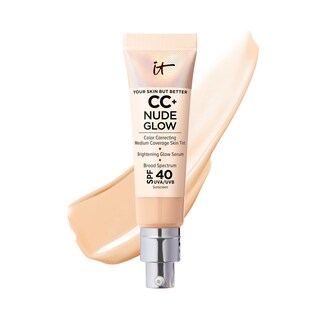 Foto 1 | Foto 1 | Foundation It Cosmetics Cc+ Nude Glow Con Factor De Protección Solar 40, 30 Ml, Ligero Y Medio - Venta Internacional.