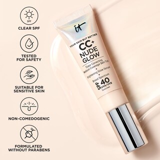 Foto 7 | Foto 7 | Foundation It Cosmetics Cc+ Nude Glow De 32 Ml Con Factor De Protección Solar 40 - Venta Internacional.