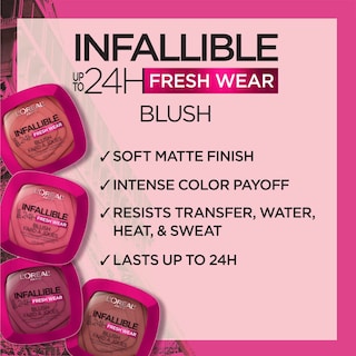 Foto 4 | Foto 4 | Colorete L'oréal Paris Infalible Hasta 24 Horas Fresh Wear 7,5 Ml Daring Rosewood 20 - Venta Internacional.