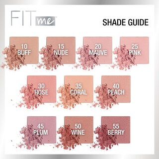 Foto 3 | Foto 3 | Colorete Maybelline Fit Me, Ligero, Suave, Color Ciruela - Venta Internacional.